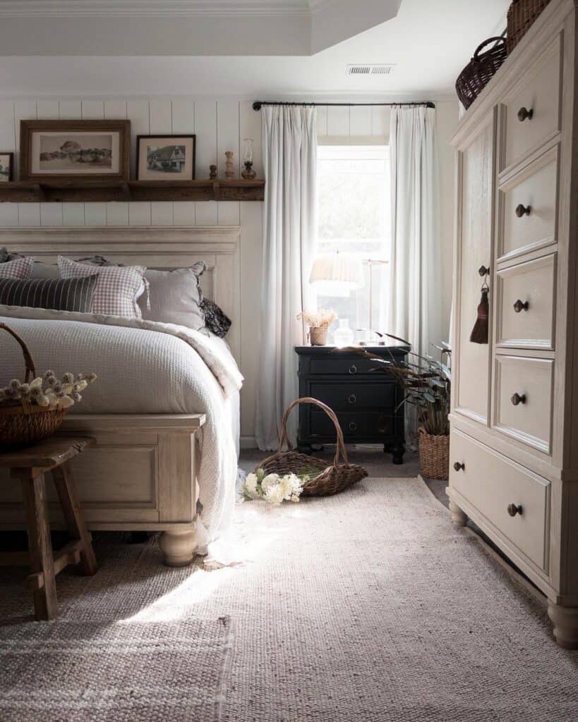 Neutral Bedroom Layout for Welcoming Guests