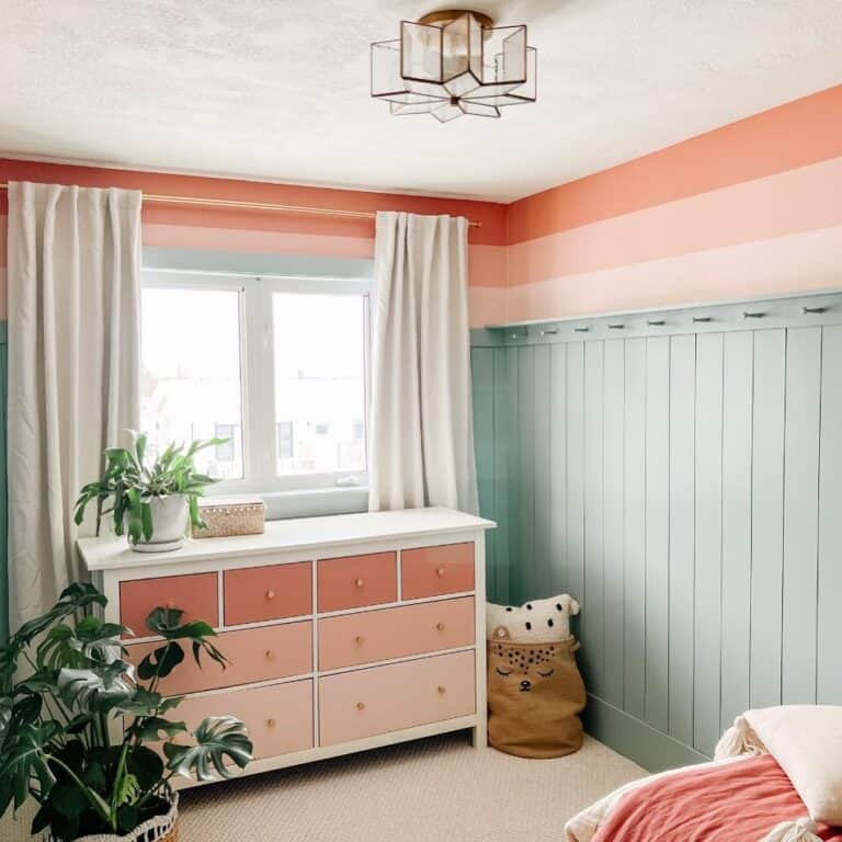 Ombré Walls and Matching Dresser