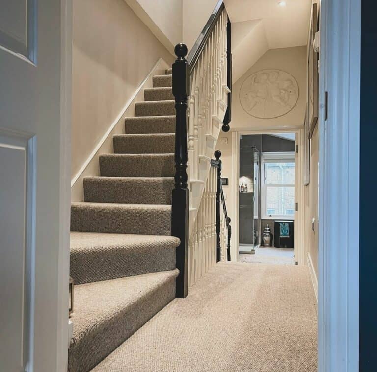 Open White Doors and White Décor