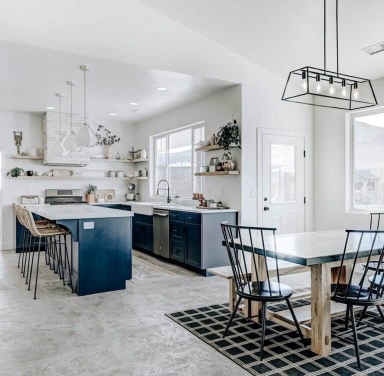 Open-concept Kitchen With Dining Space