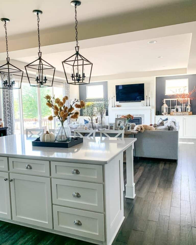 Open-concept Kitchen With Fall-inspired Accents