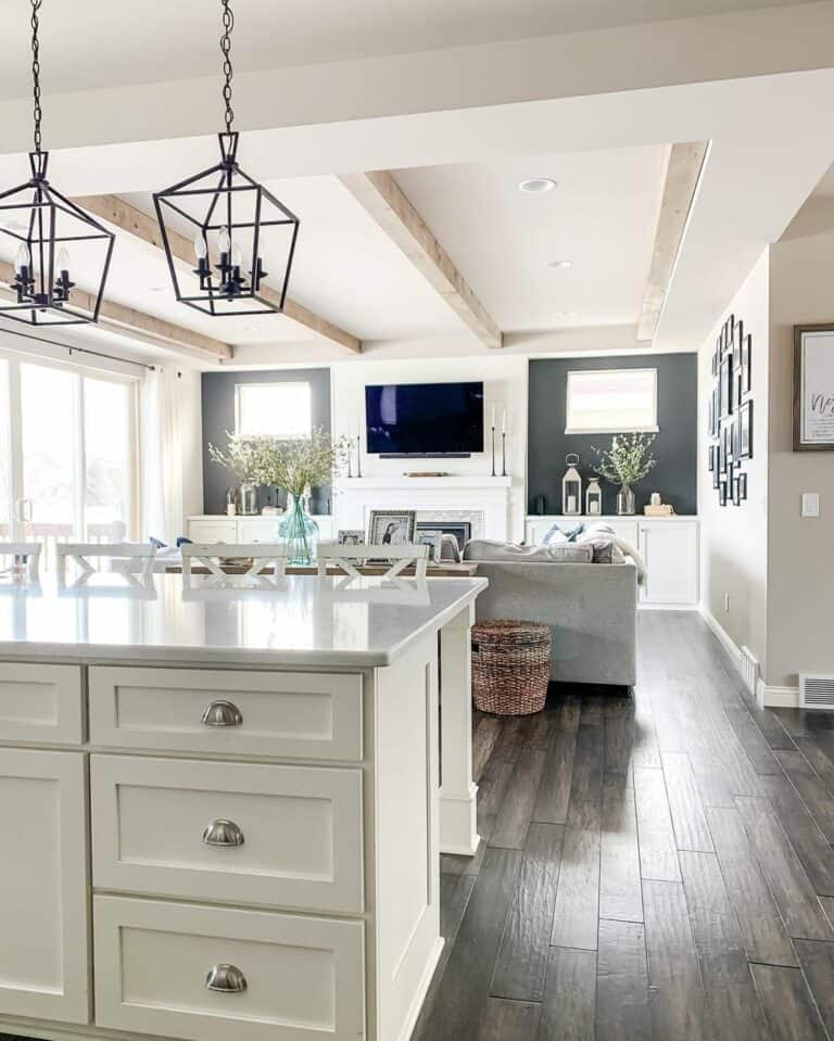 Open-concept Kitchen and Living Room