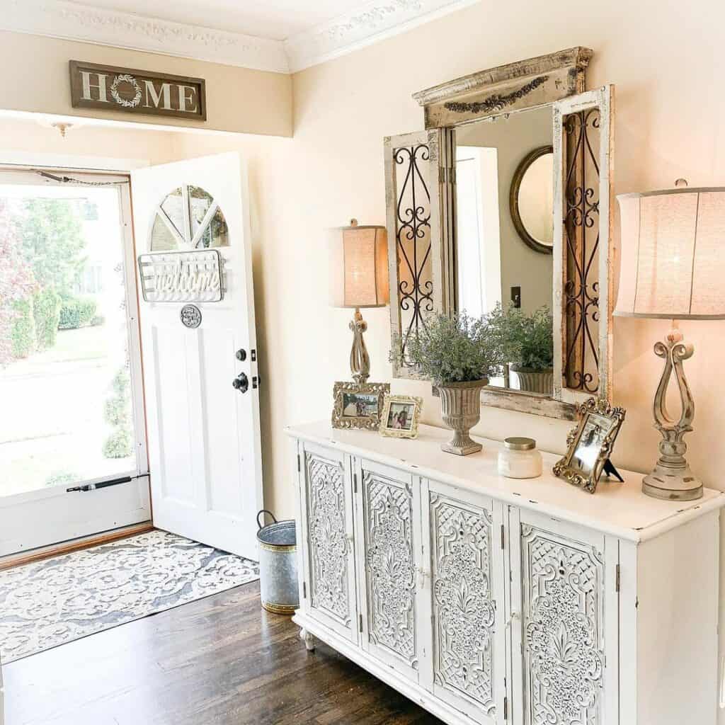 Ornate Gold Table Lamps for Entryway