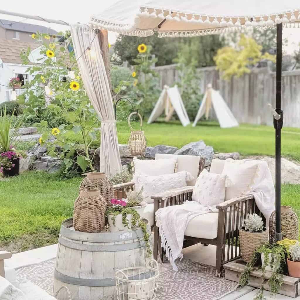 Patio Curtains for a Bohemian Dream
