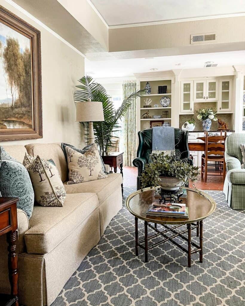 Patterned Living Room Carpet Ideas