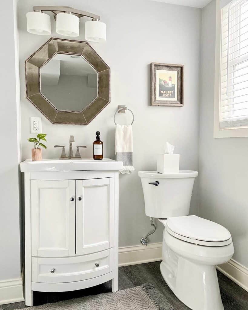 Petite Vanity in a Small Bathroom