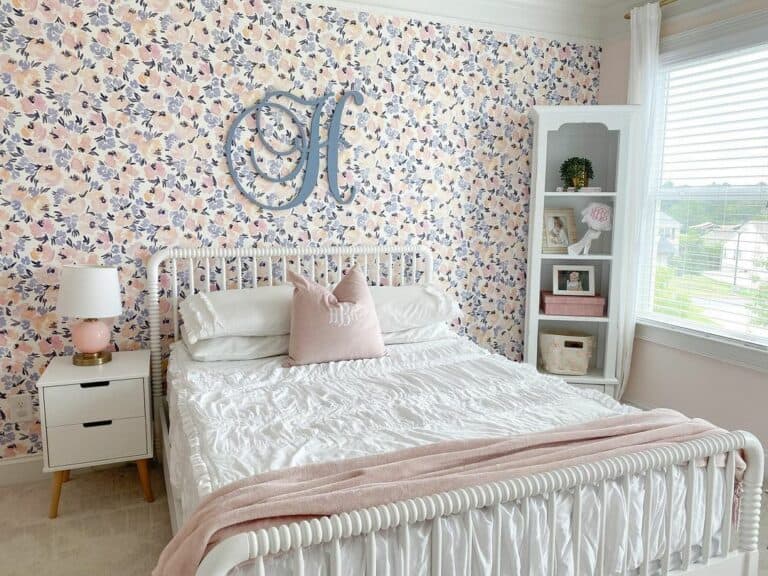 Pink and White Girl's Bedroom