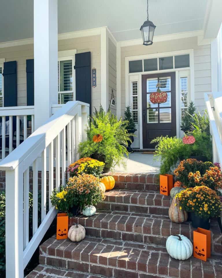 Pumpkin Porch Steps