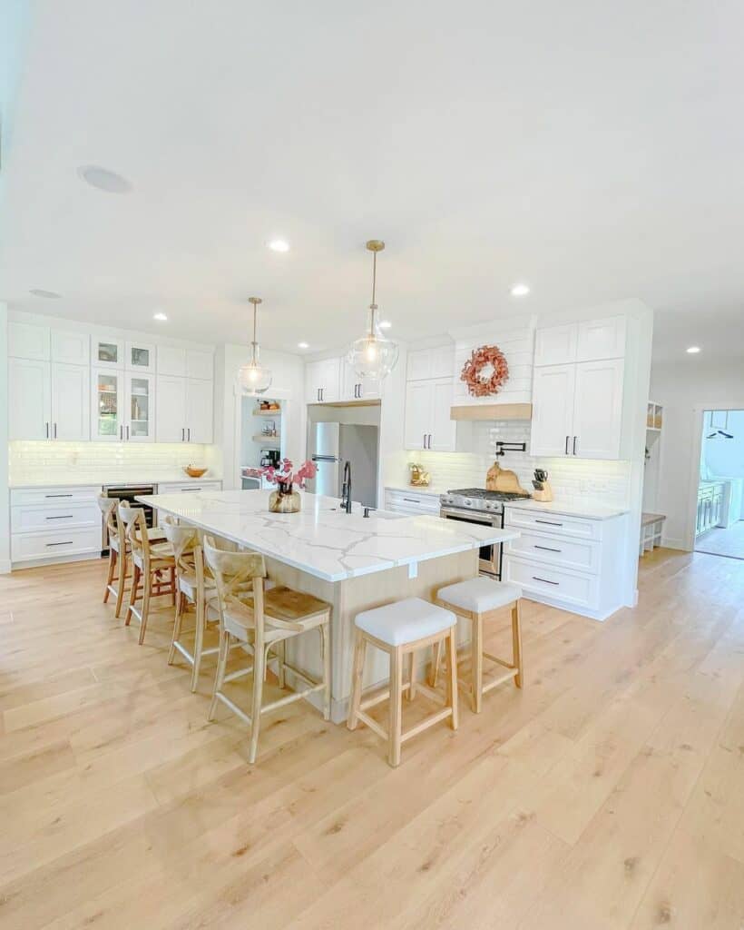 Quartz Farmhouse Kitchen Island Ideas