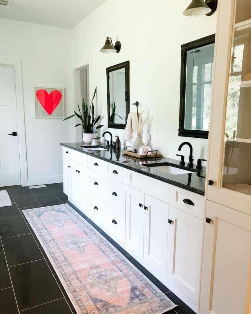 Rug Ideas for Modern Farmhouse Bathroom