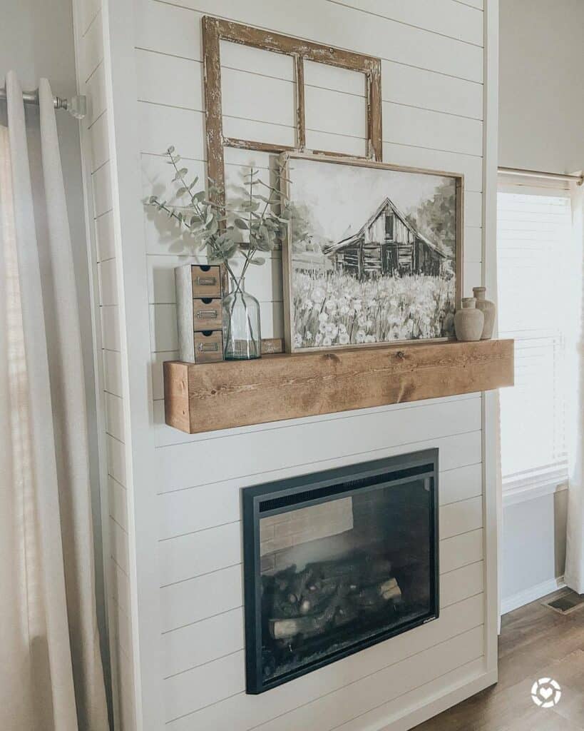 Rustic Fireplace Mantel Décor Ideas