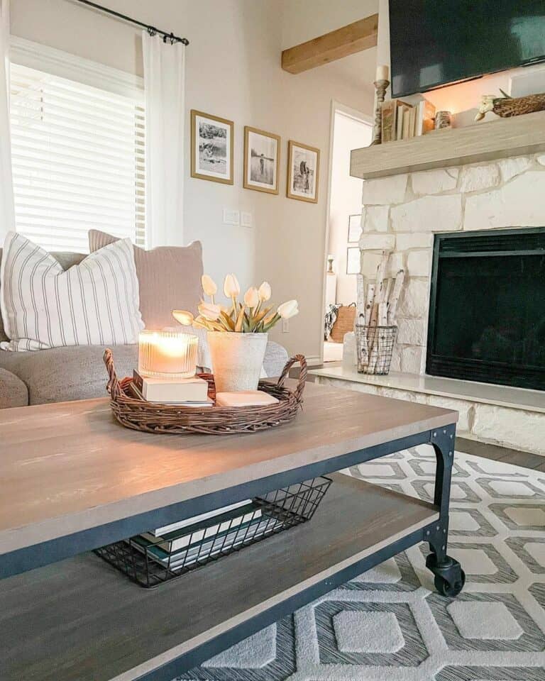 Rustic Gray Living Room