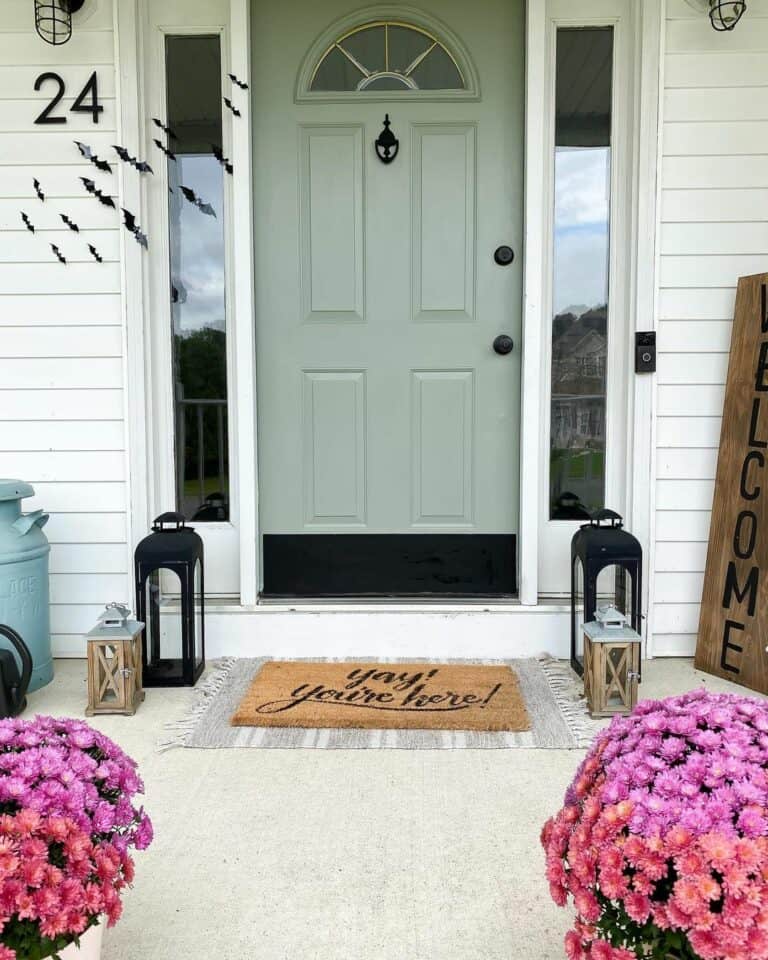 Sage Green Door