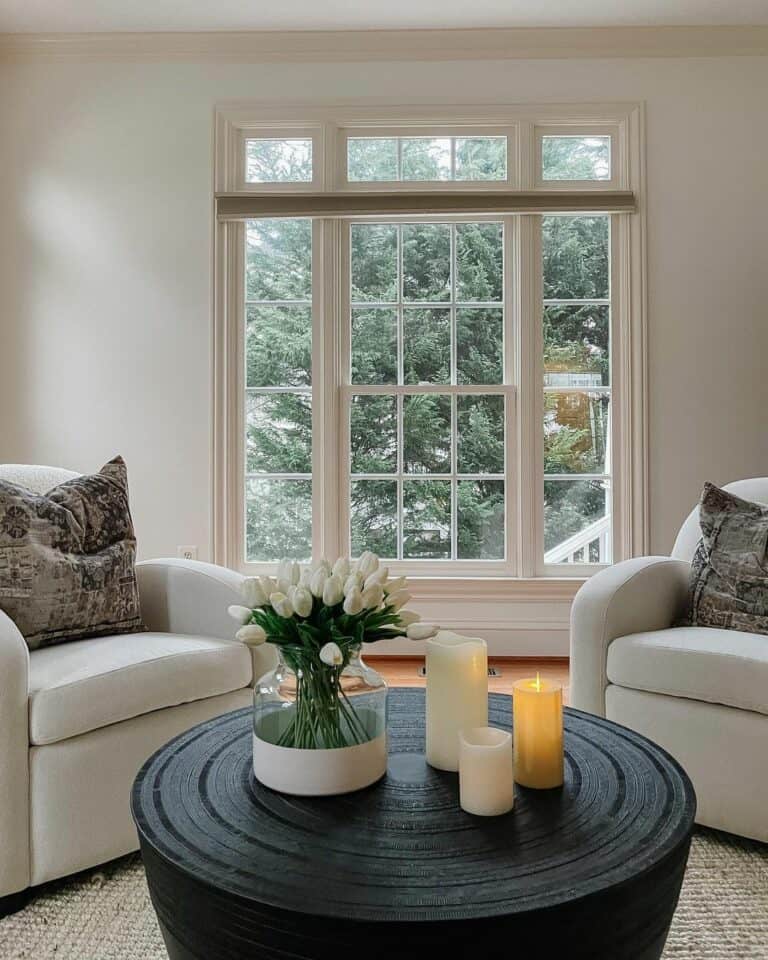 Sash Cottage Windows for a Modern Farmhouse Living Room