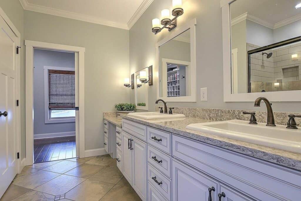 Sea Salt Paint and Quartz Countertops Soul & Lane