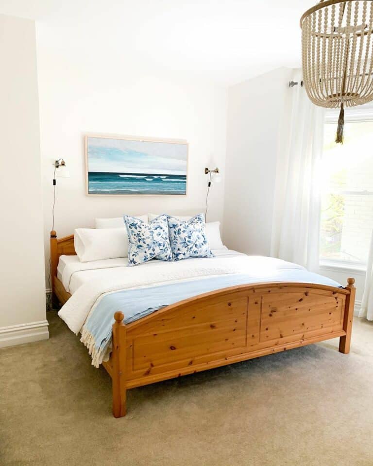 Seascape Painting for Coastal Cottage Bedroom