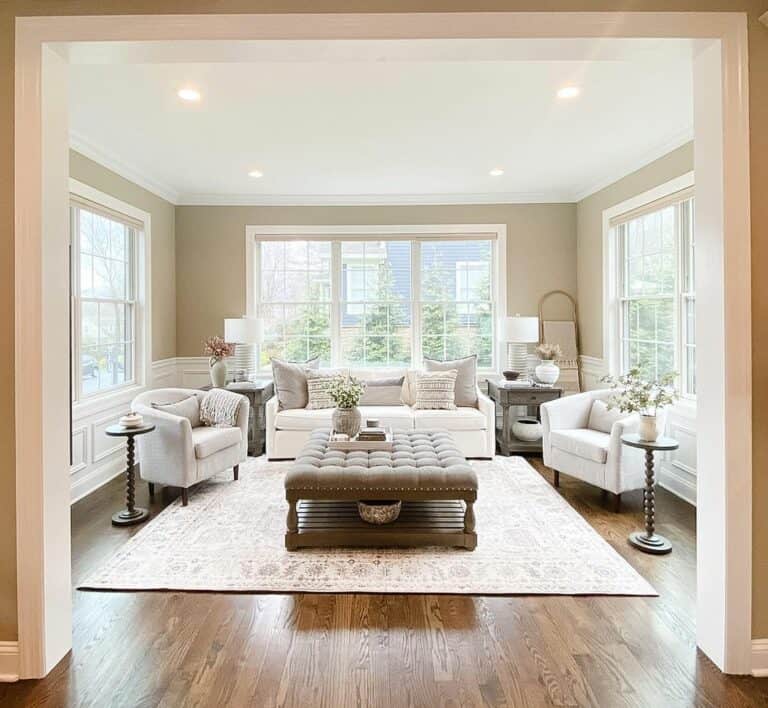 Seating Gathered Around an Ottoman