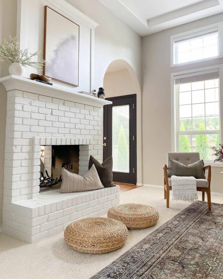 Simply Styled Fireplace