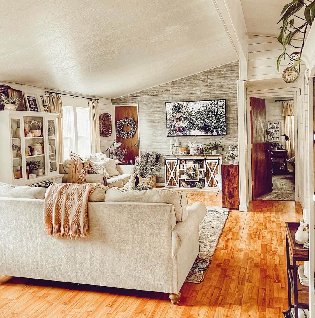 Slanted Ceiling Living Room With Cottage Décor - Soul & Lane
