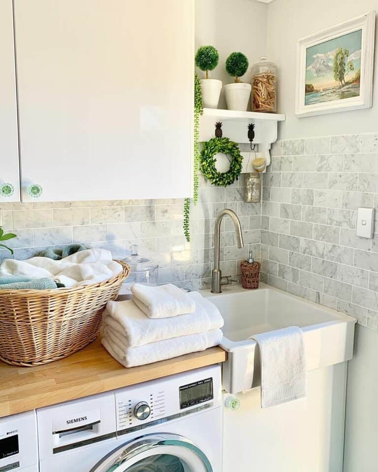 Small Laundry Room Ideas Above the Sink