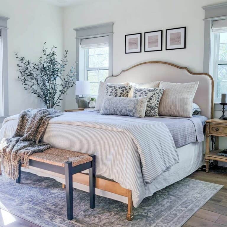 Small Modern Gallery Wall Layout Ideas for a Bedroom