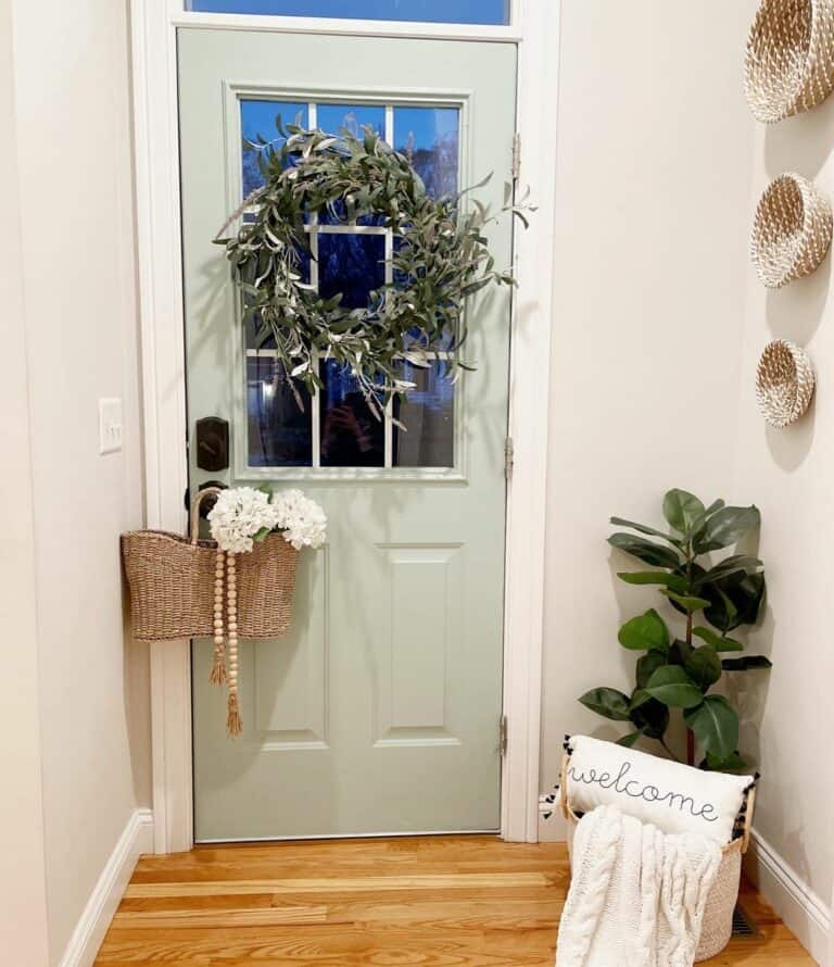 Soft Pale Front Door