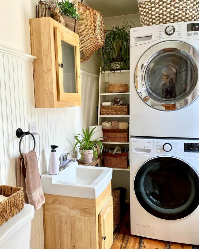 Stacked Washer and Dryer for Laundry Room