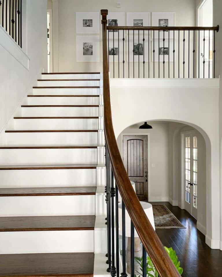 Staircase in Keeping With House Color Scheme