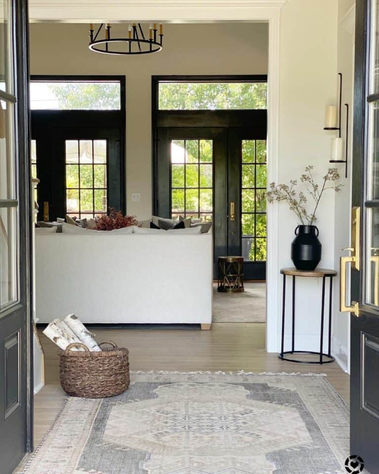 Tall Black French Doors for a Modern Look