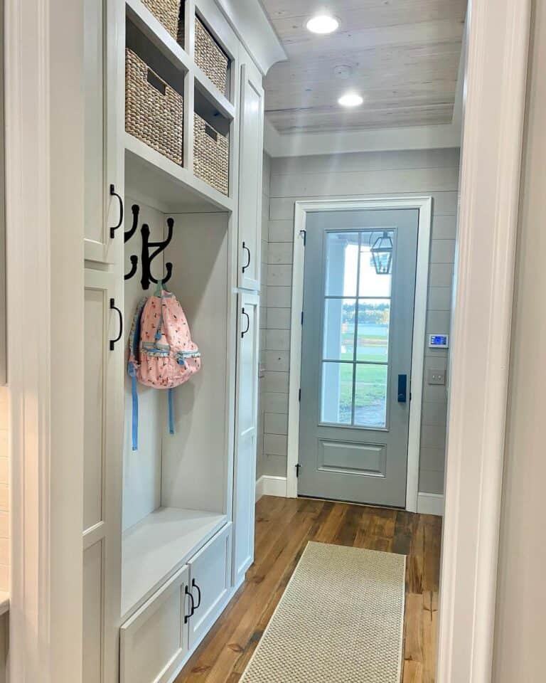 Traditional Farmhouse Elegance for Mudroom
