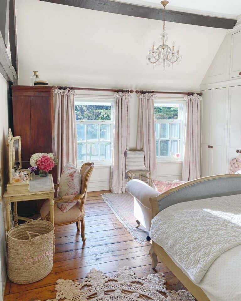 Vaulted Floral Bedroom Inspiration