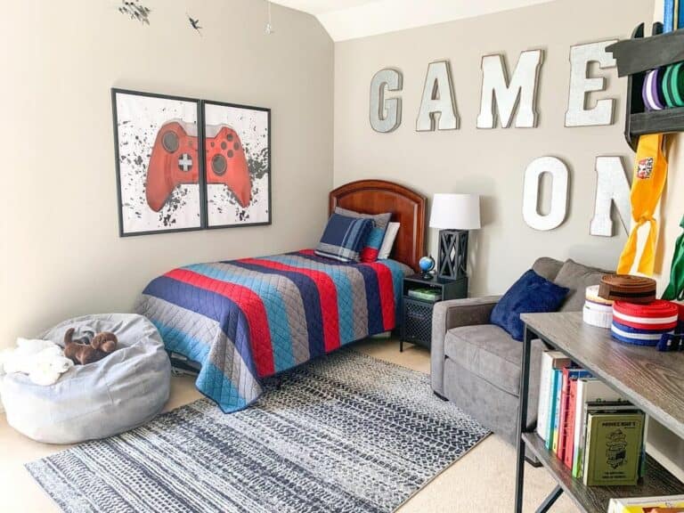 Video Game-inspired Boy's Bedroom