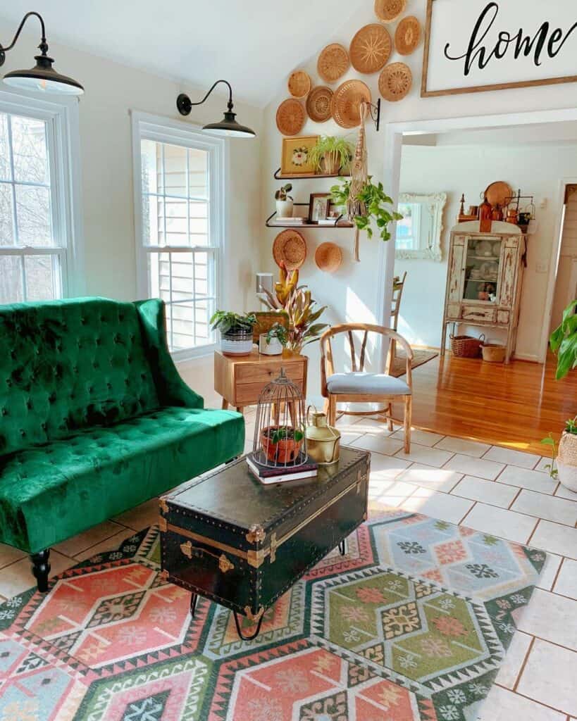 Vintage Country Boho-inspired Living Room