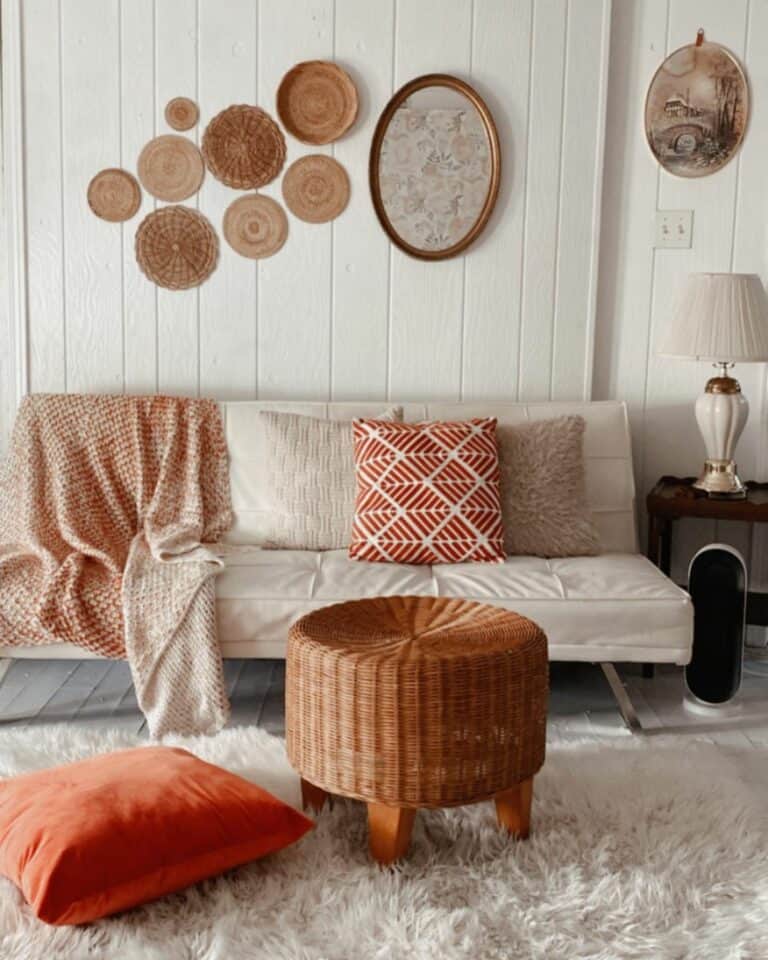 Vintage Farmhouse Bohemian Living Room