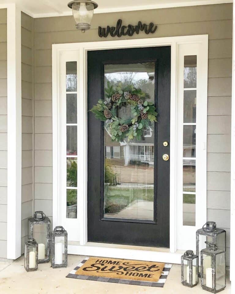 Three Black Doors with White Trim - Soul & Lane