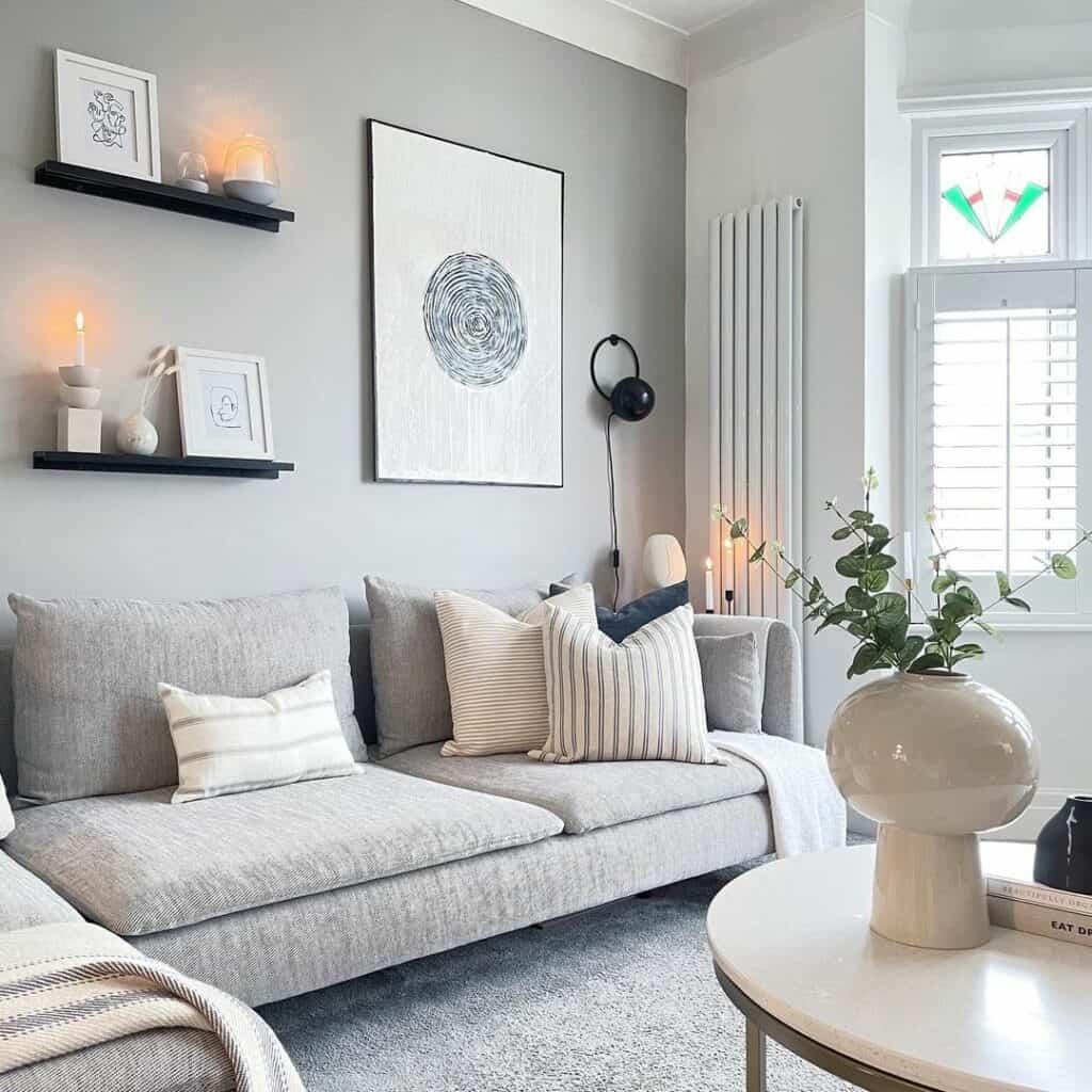 minimalist vintage living room