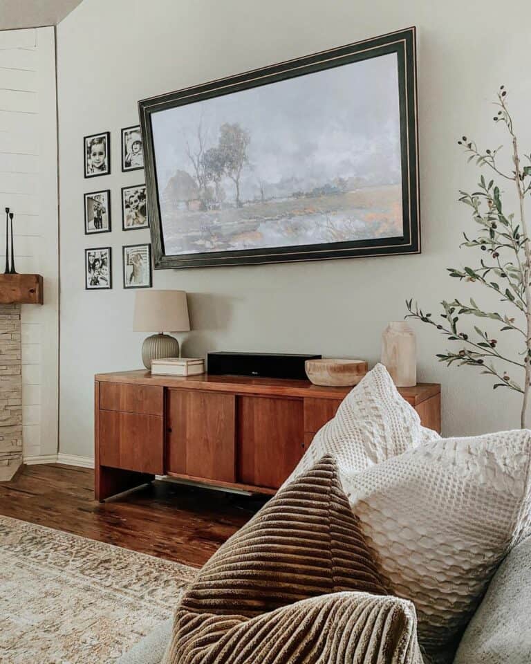 Vintage-inspired TV Wall Frame Ideas