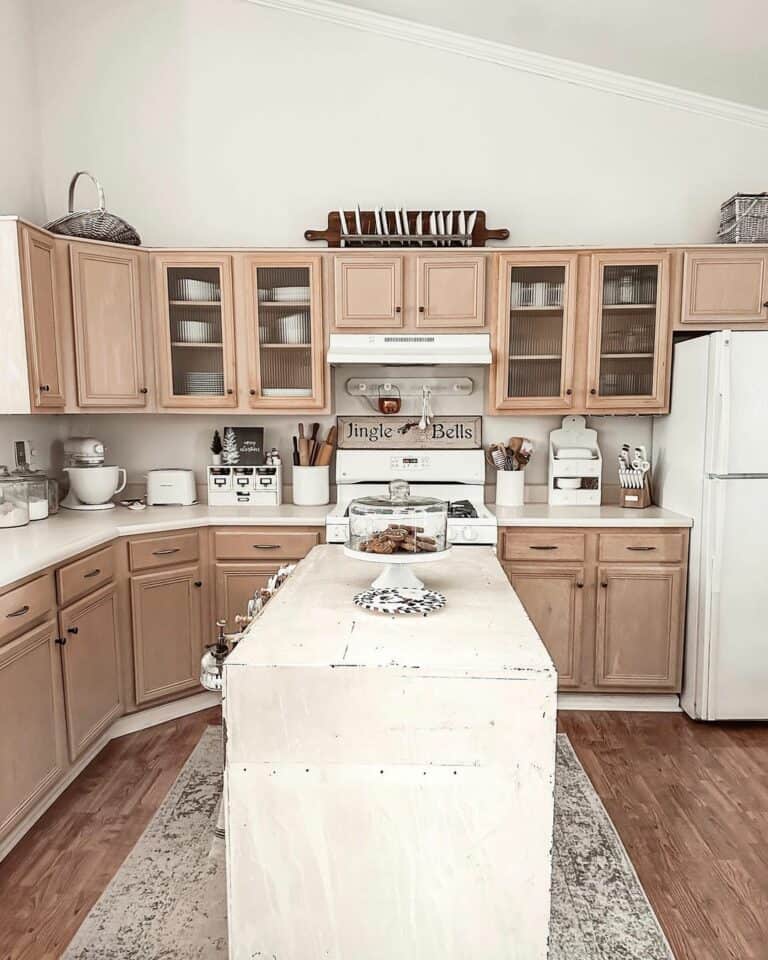 Warm Wood Tones for Kitchen Cabinetry