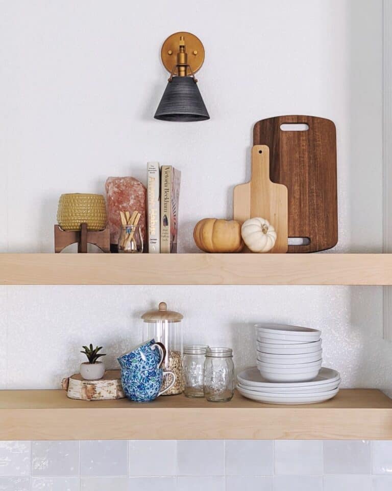 Whimsical Farmhouse Shelf Décor