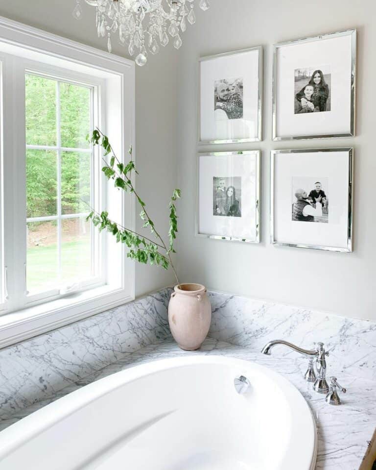 White Bathroom Window