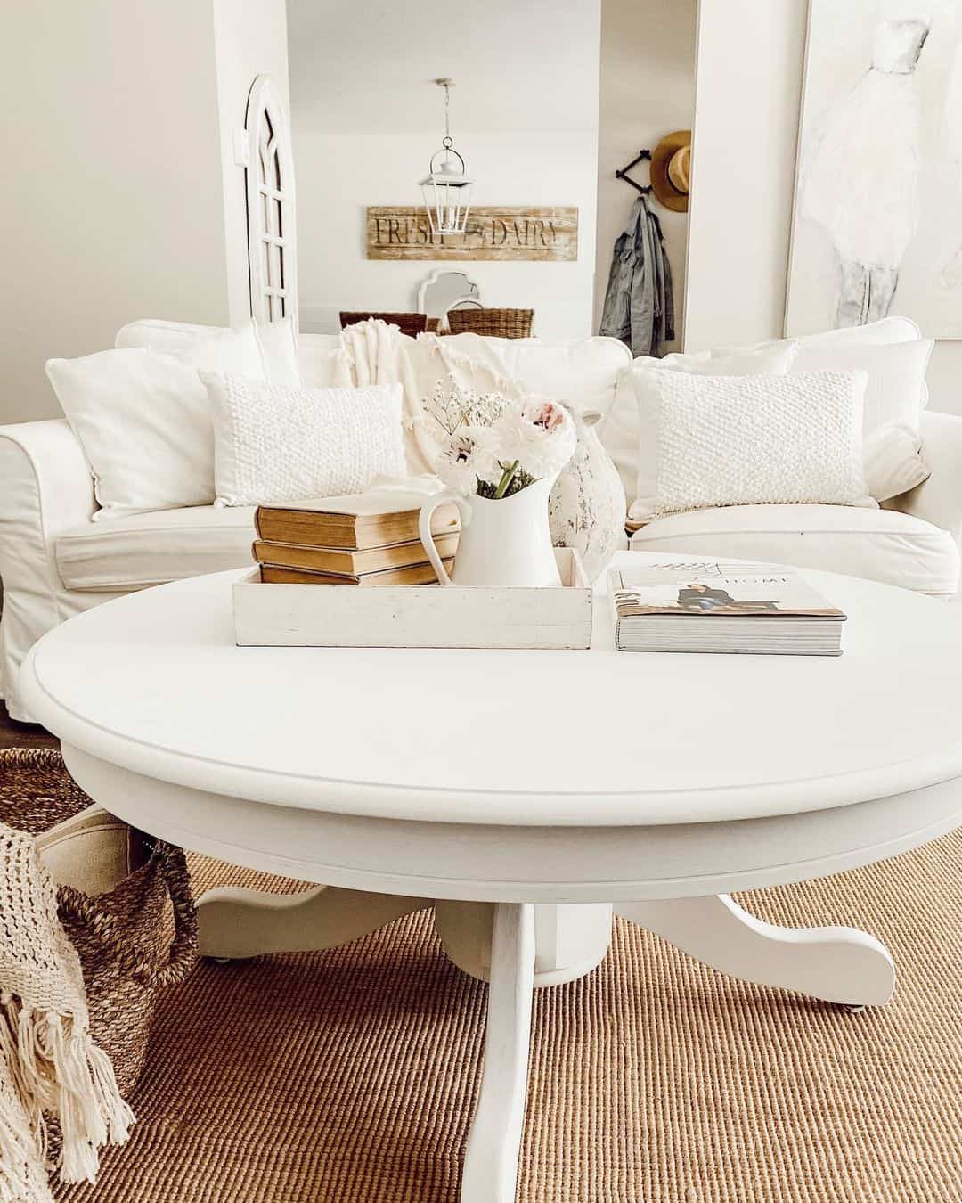 White Chalk Painted Coffee Table Inspiration Soul & Lane