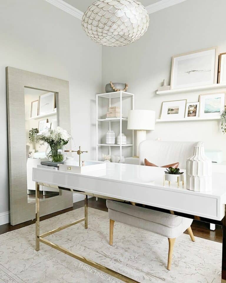 White Home Office Desk Ideas