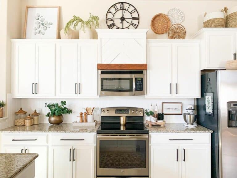 White Kitchen With Warm Natural Accents