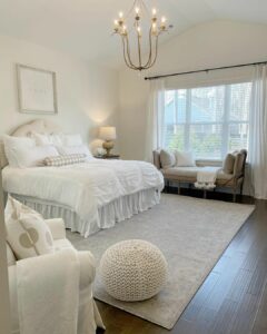 White and Beige Large Master Bedroom Ideas
