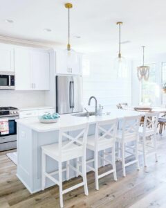 White and Blue Kitchen Island Ideas