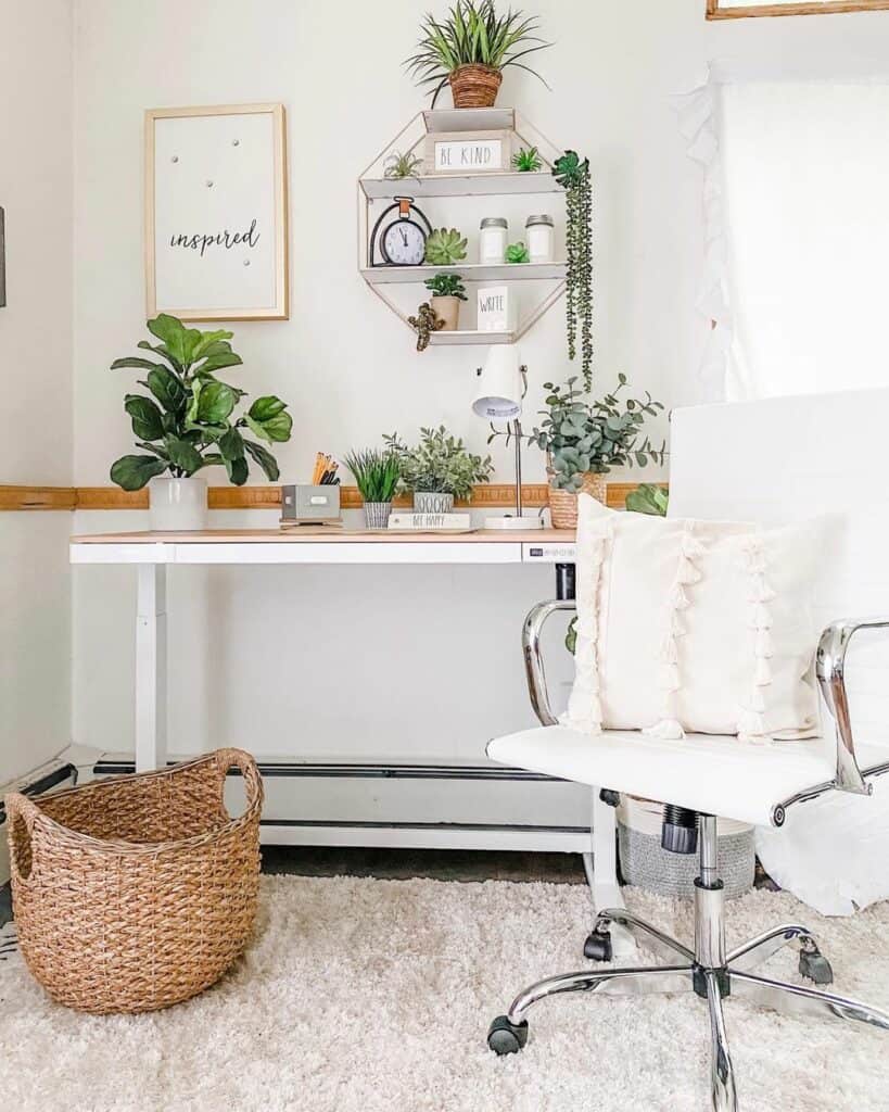 White and Wood Styling for Office