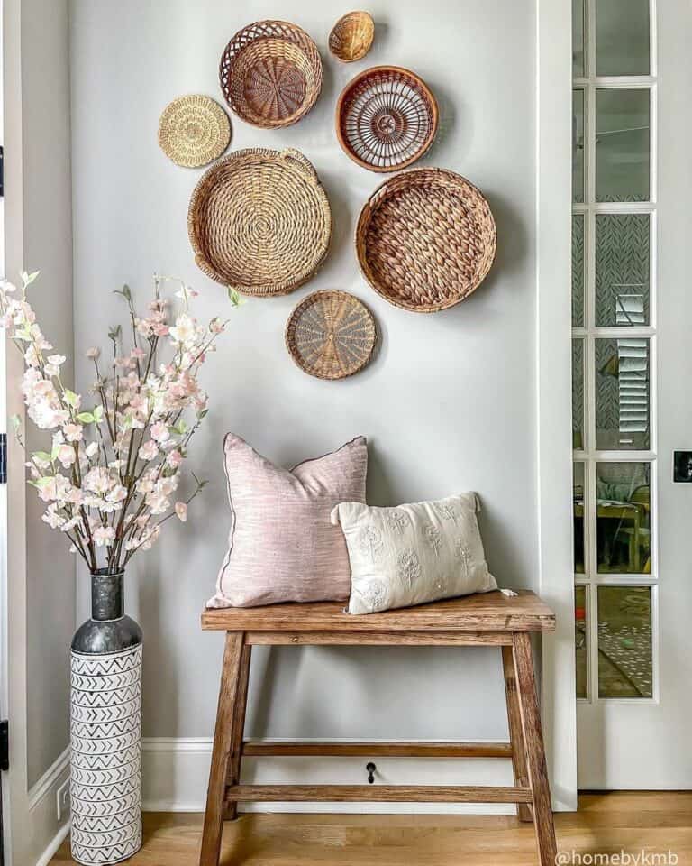 Wicker Boho Wall Décor