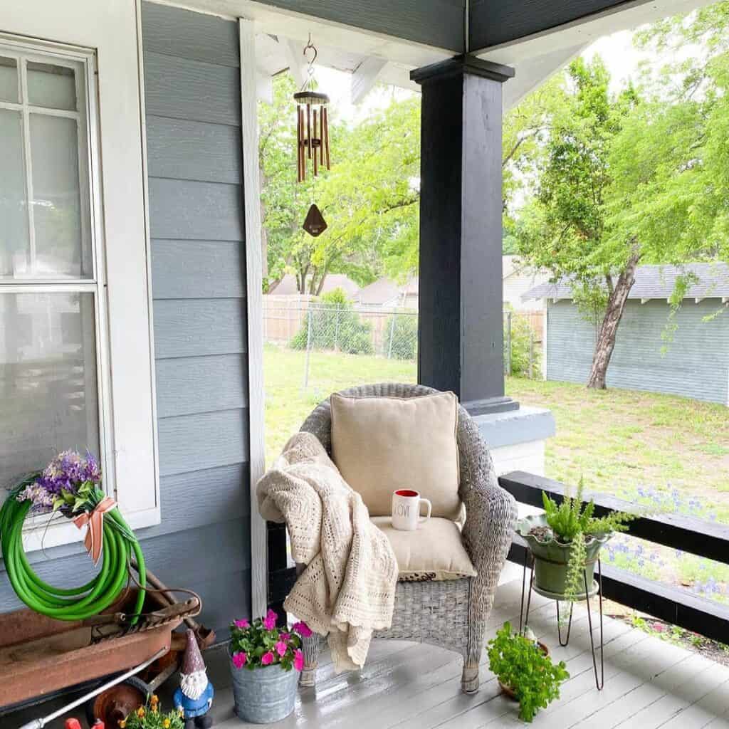 Wind Chimes on Front Porch