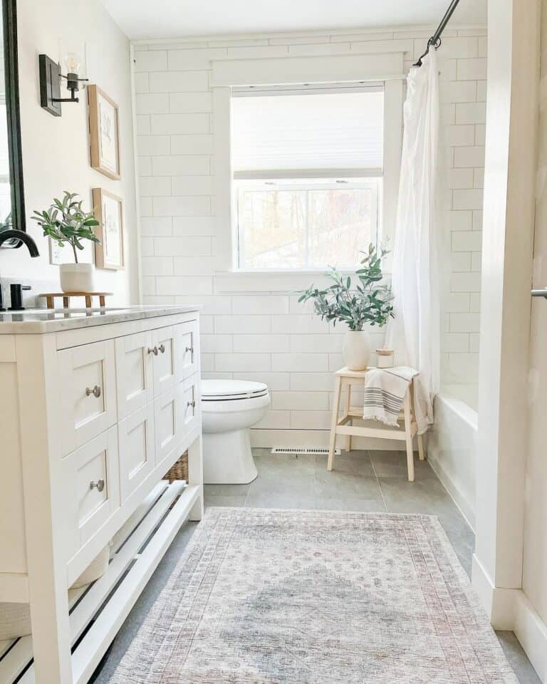 Wood and White Bathroom Inspiration