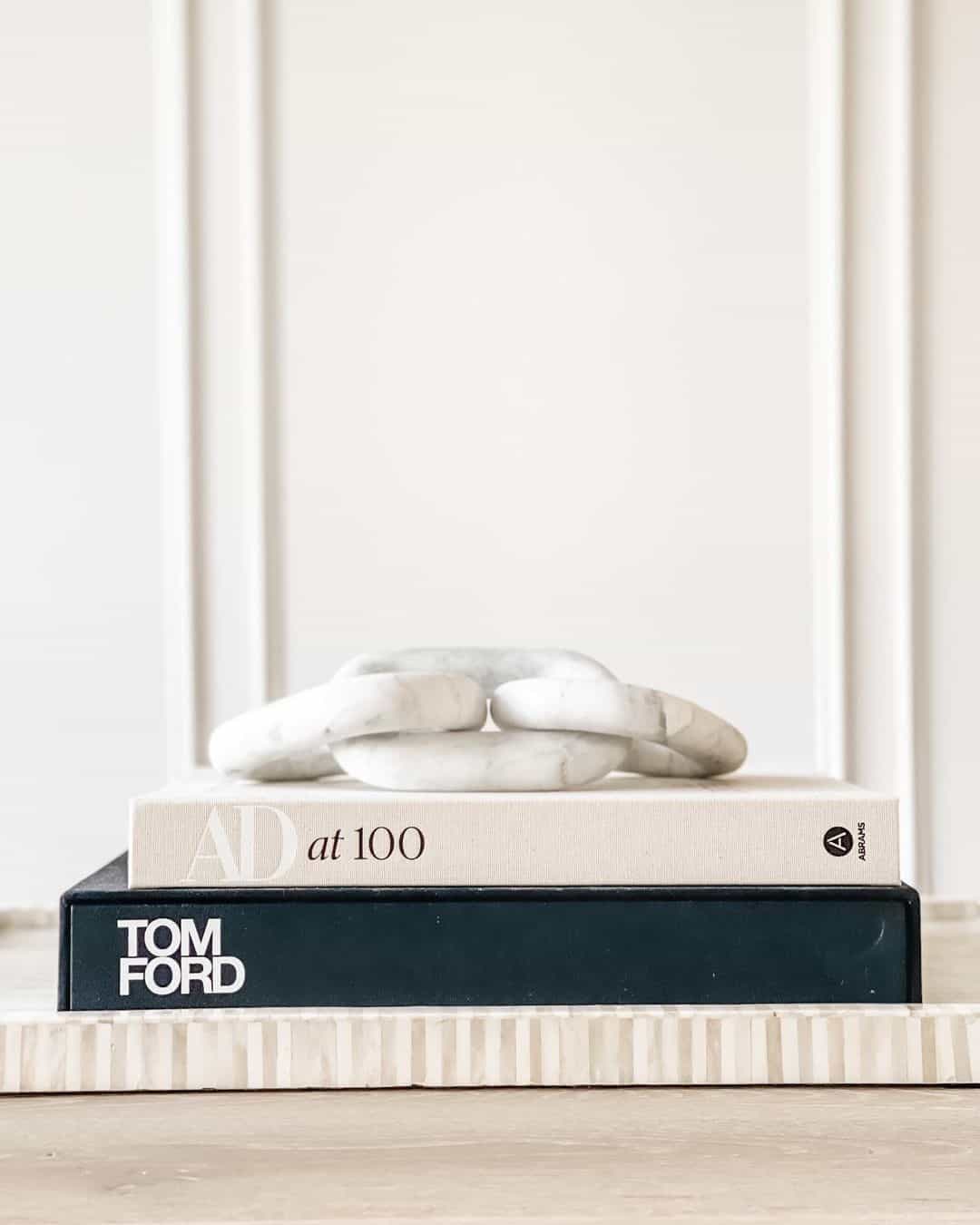 Wooden Coffee Table With Designer Books D cor Soul Lane